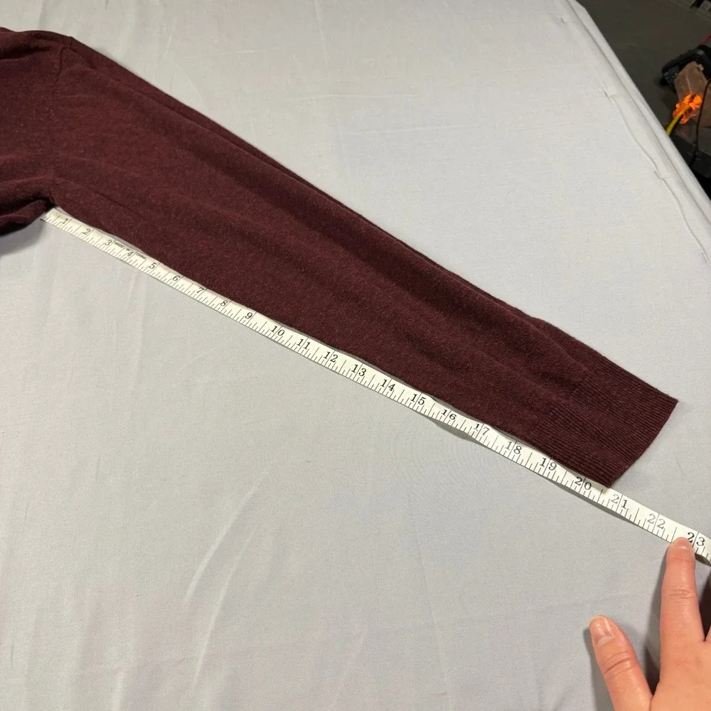 Old Navy Mens XXL Burgundy Heather Cotton Blend Crewneck Pullover Sweater